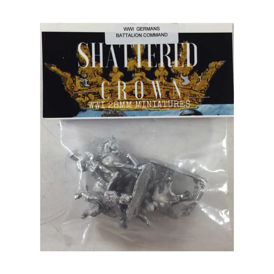 

Командование немецкого батальона, WWI Shattered Crown Miniatures - German (28mm)