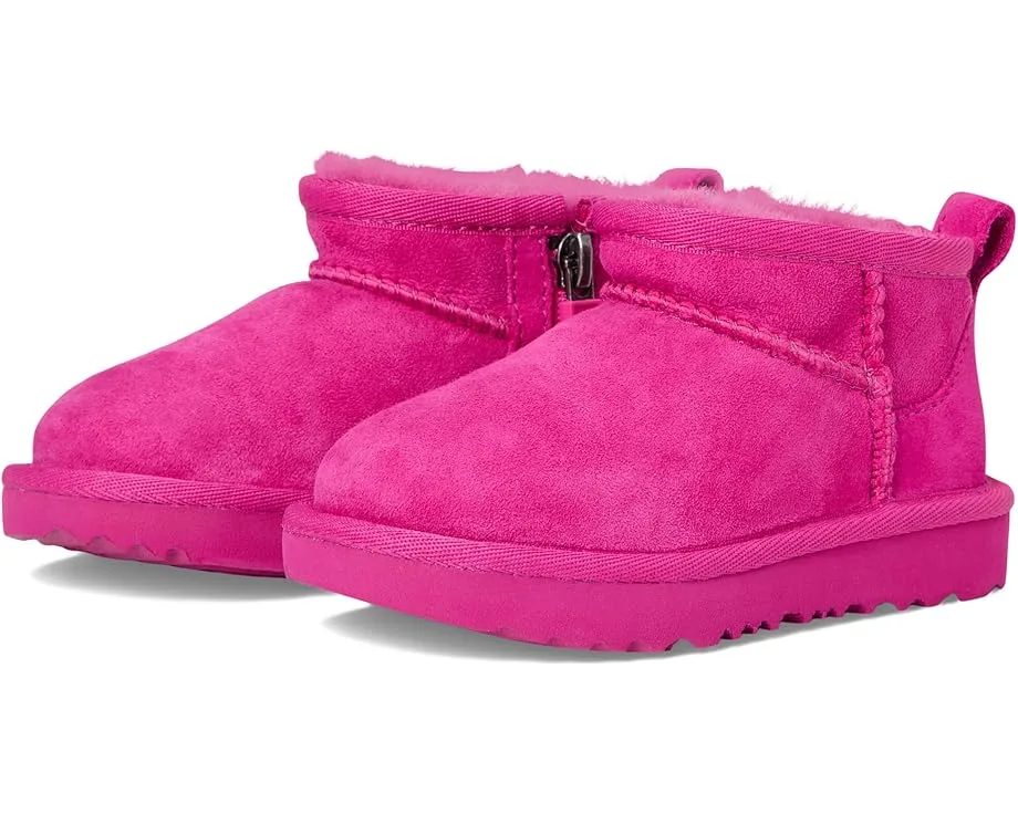 Ботинки UGG Kids Classic Ultra Mini (Toddler), Dark Peony