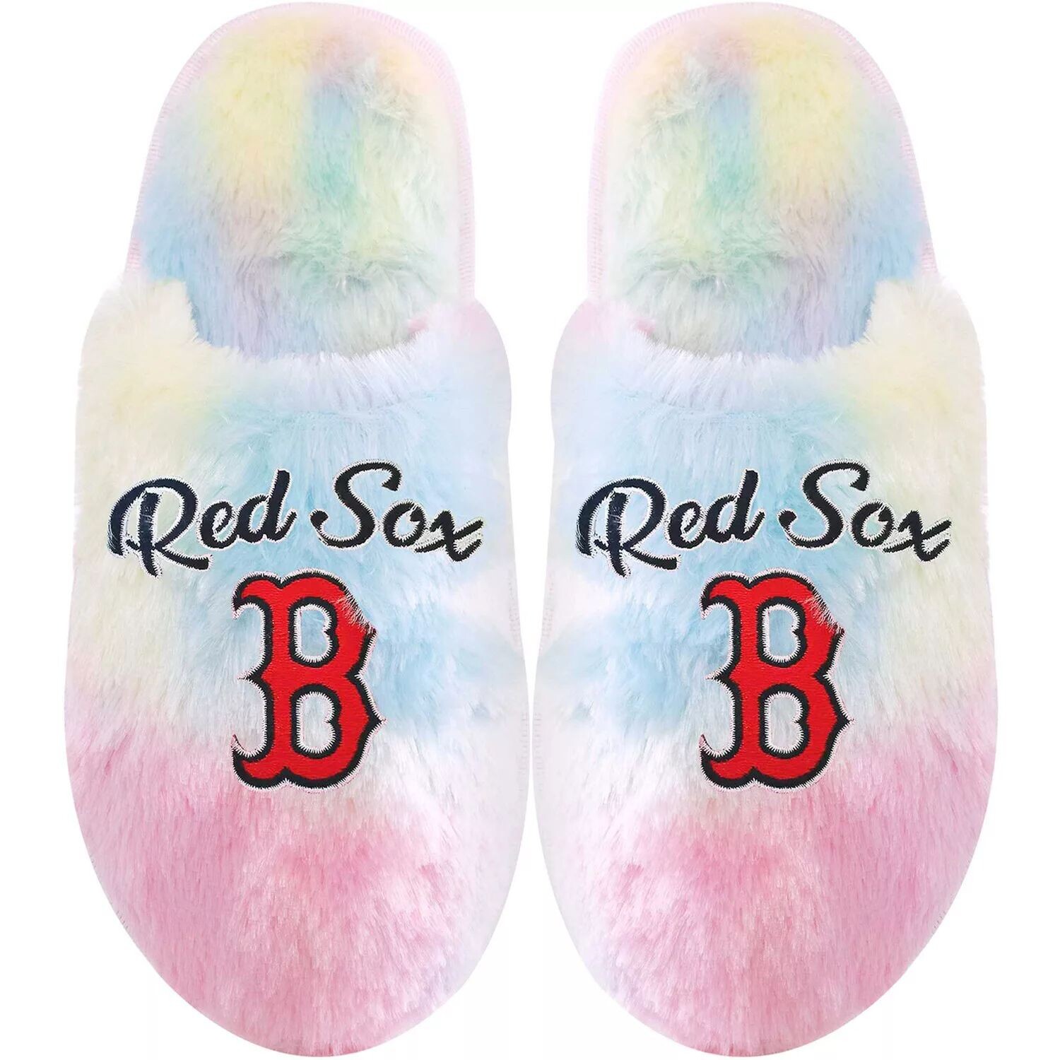 

Молодежные тапочки FOCO Boston Red Sox с радужным рисунком Unbranded