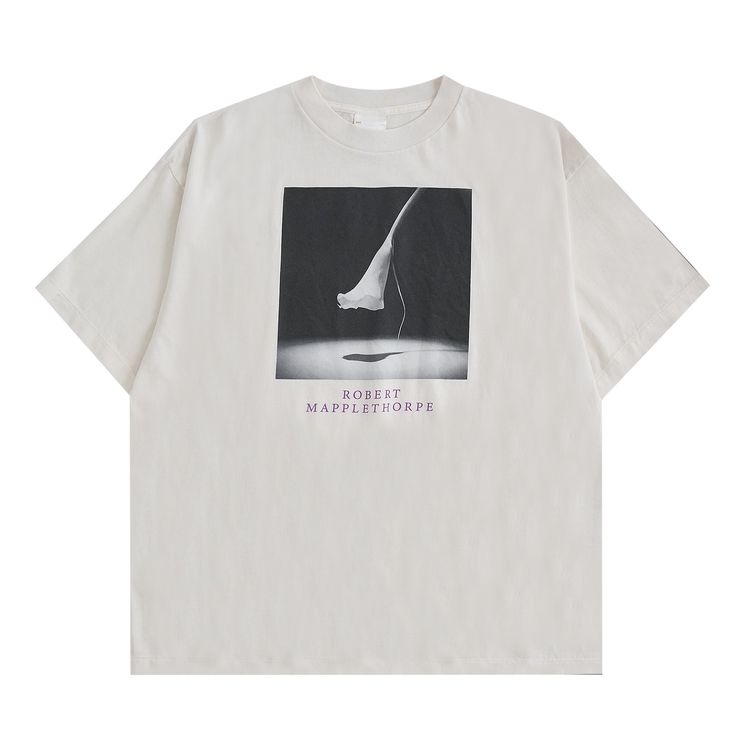 

Футболка SAINT Mxxxxxx x Robert Mapplethorpe Calla Lily Tee 'White', белый