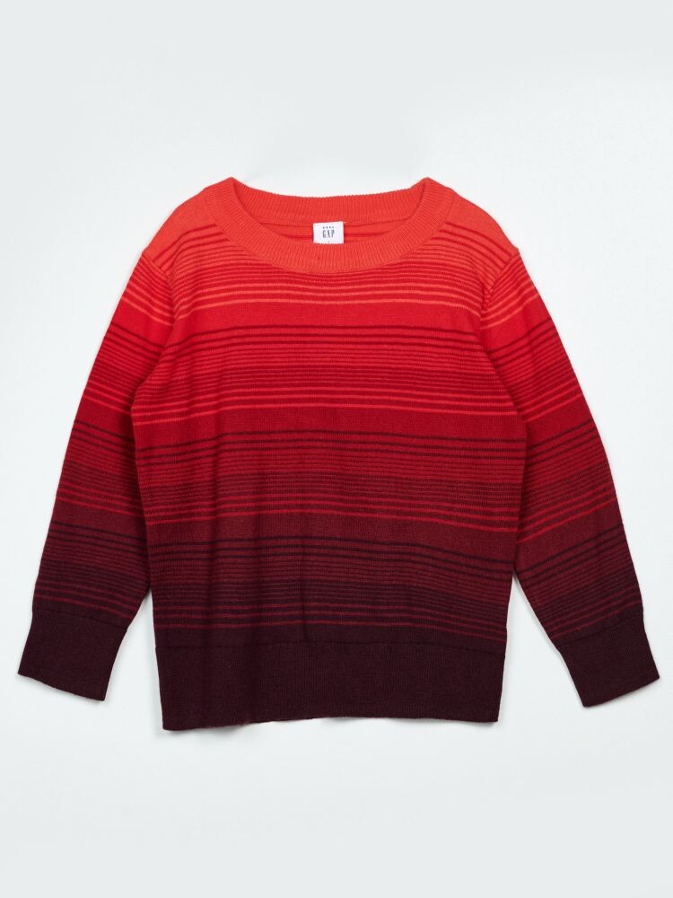 

Свитер с эффектом омбре Gap, красный