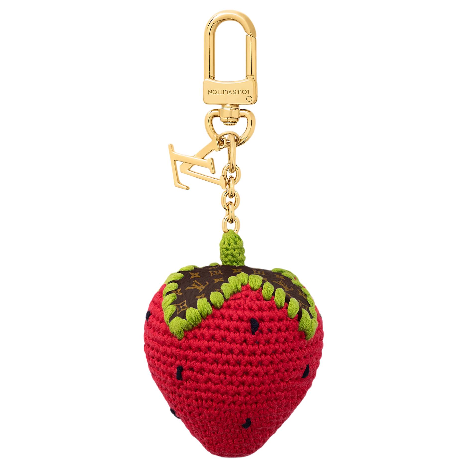 

LOUIS VUITTON Очаровательный аксессуар для сумки из хлопковой ткани с крючком, Red