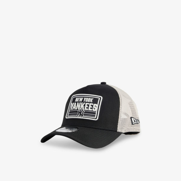 

9Forty New York Yankees MLB нашивка хлопковая кепка-тракер с рамкой New Era, черный