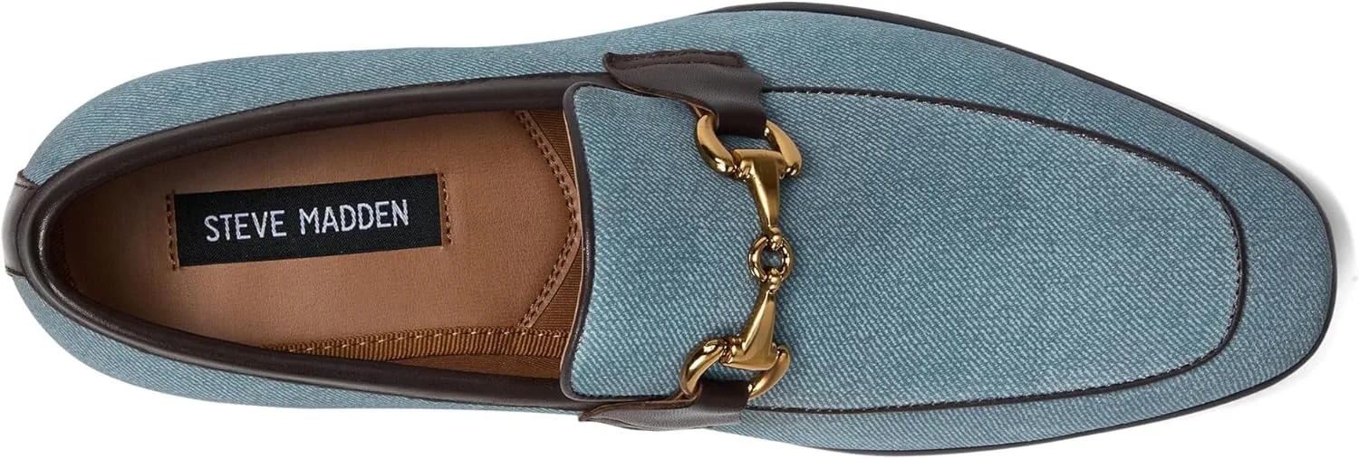 Мужские лоферы Steve Madden Odello Drivers, деним — фото 2