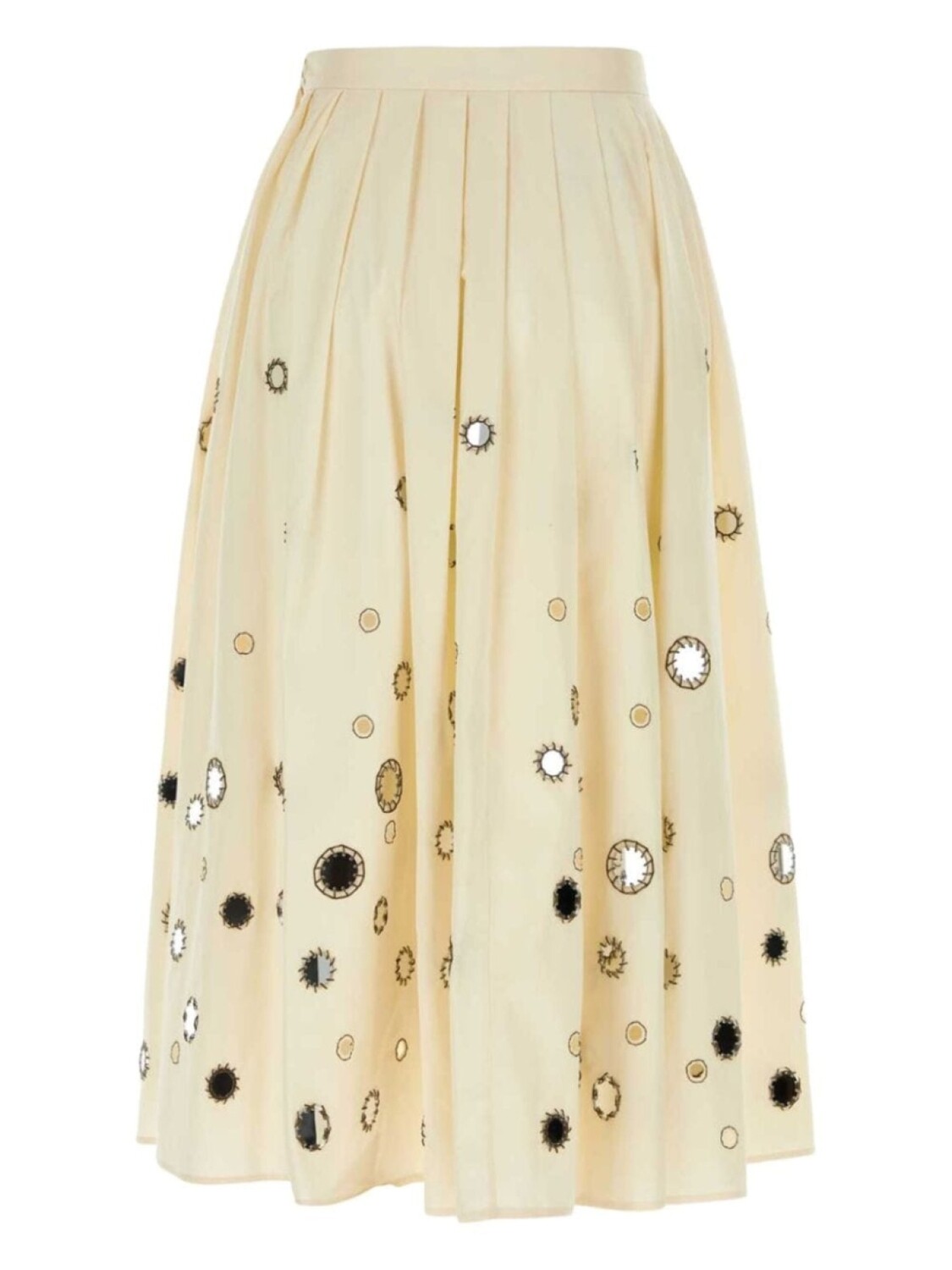 Юбка Prada Mirror Embellished, нейтральный — фото 2