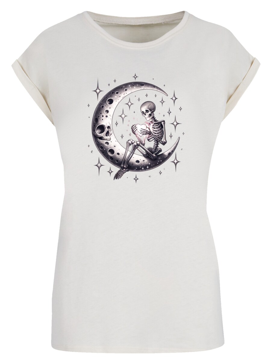 

Рубашка F4NT4STIC Gothic Valentinstag Skelett Mond, песочный