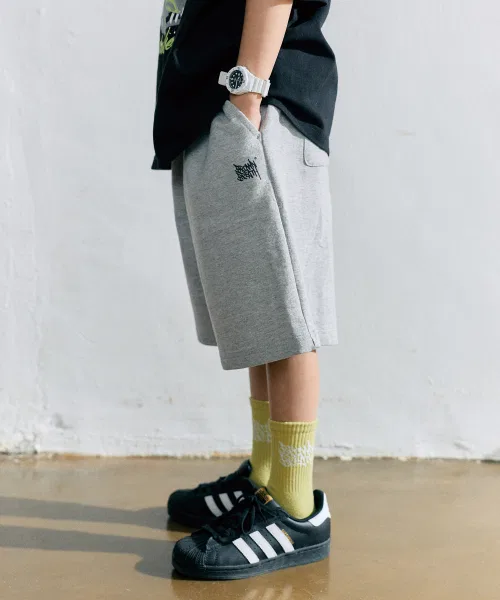 Детские хлопковые шорты BROWNBREATH KIDS серые