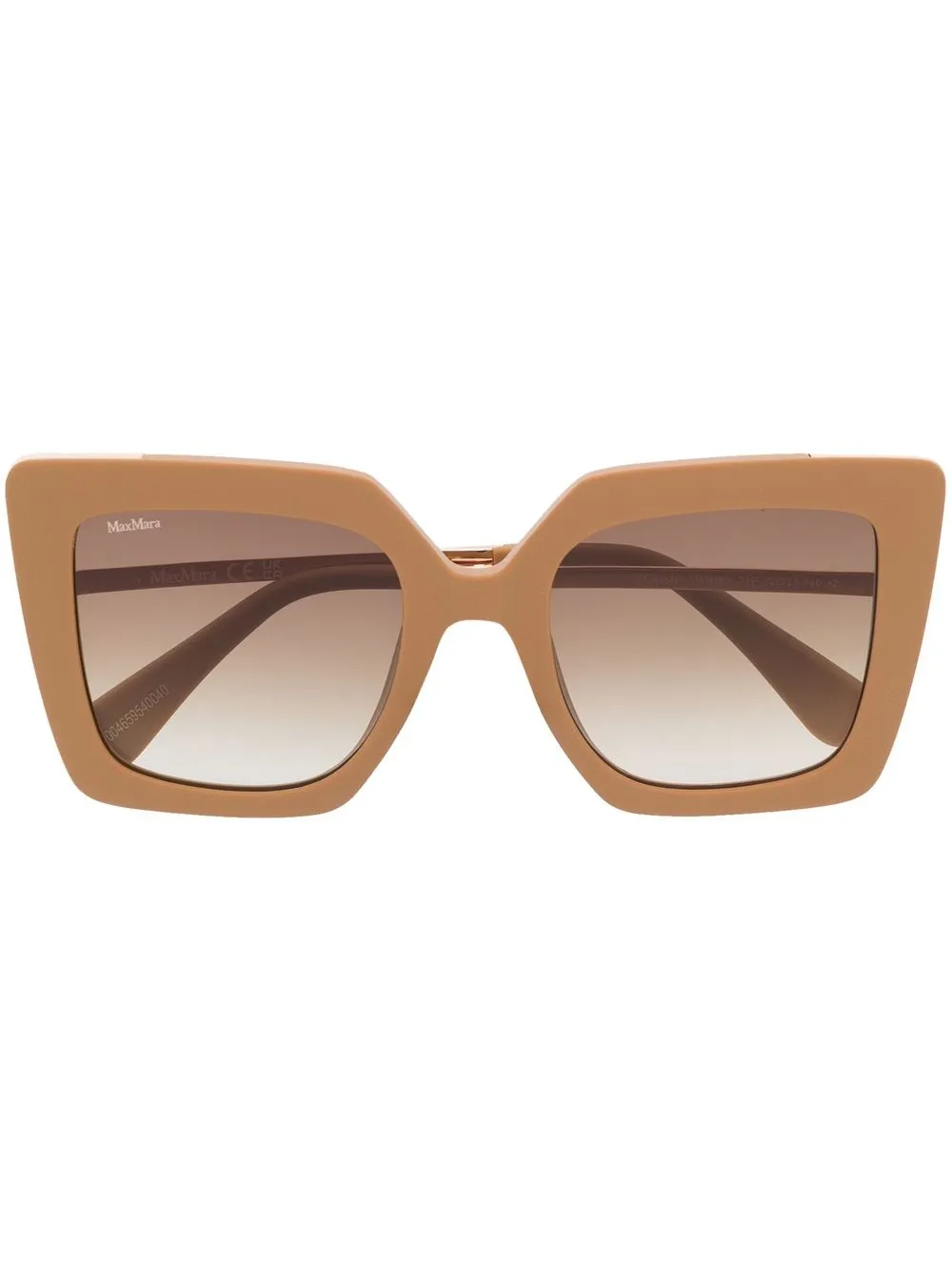 

Солнцезащитные очки в квадратной оправе Max Mara Eyewear, коричневый