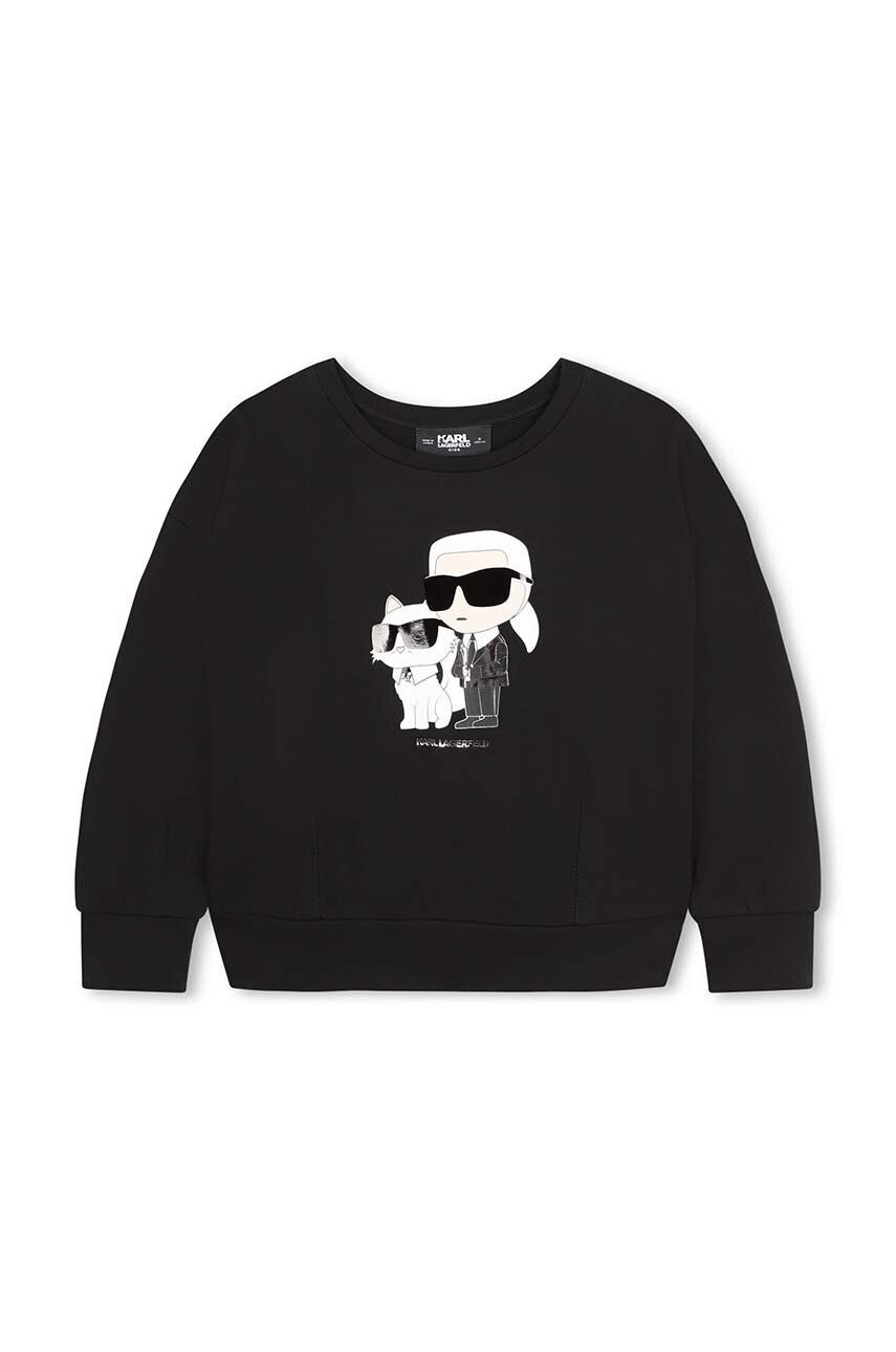 

Детская толстовка Карла Лагерфельда Karl Lagerfeld, черный