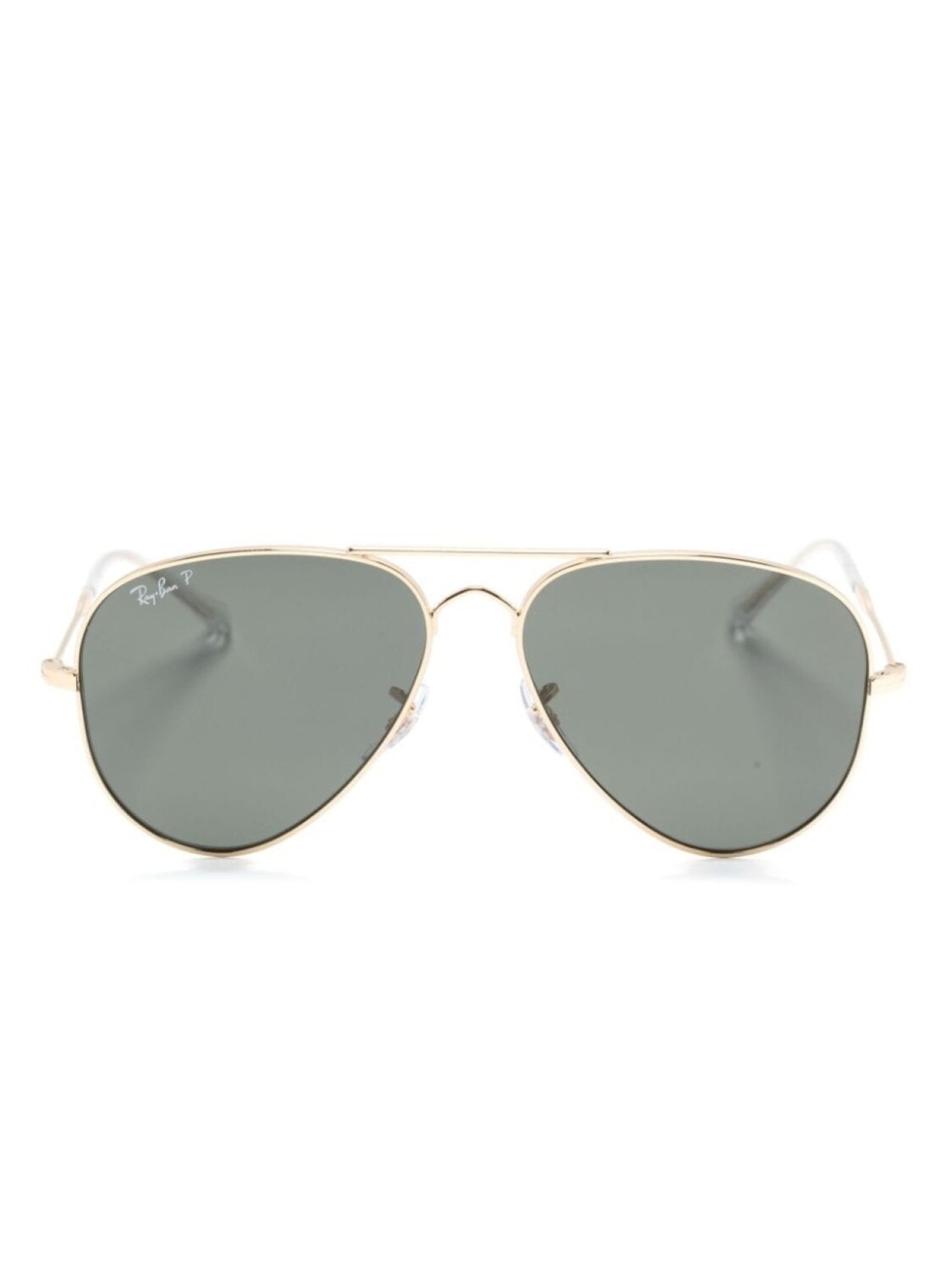 

Солнцезащитные очки Ray-Ban в классической оправе «авиатор», золотистый