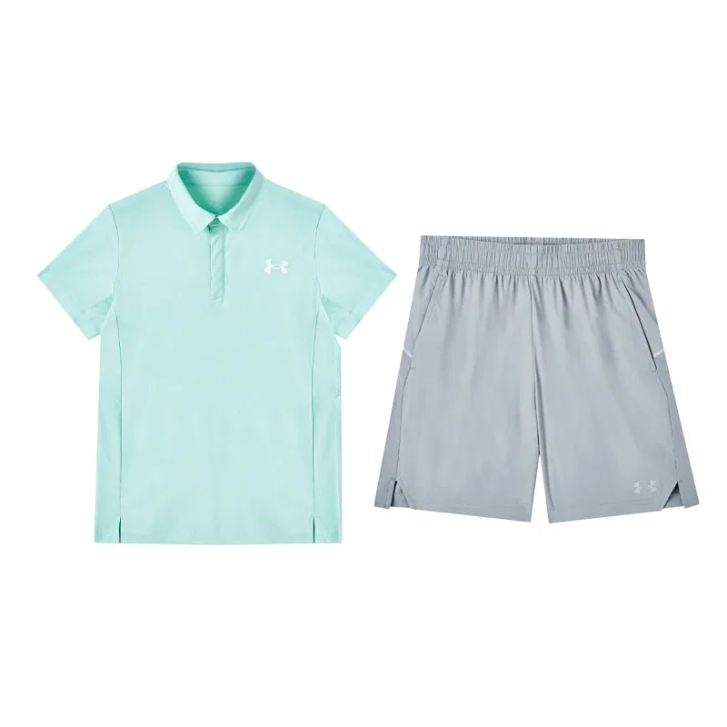 Спортивный костюм Under Armour Mint Green Top+Gray Shorts