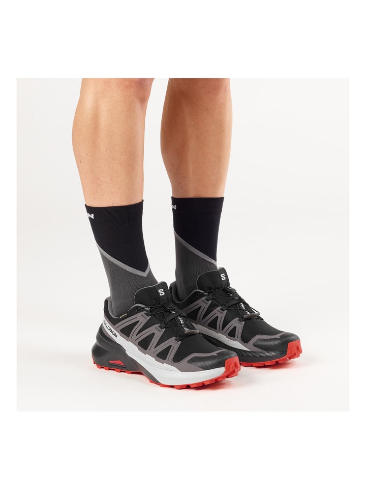 

SALOMON Кроссовки для спидкросса в черно-бело-зеленом цвете