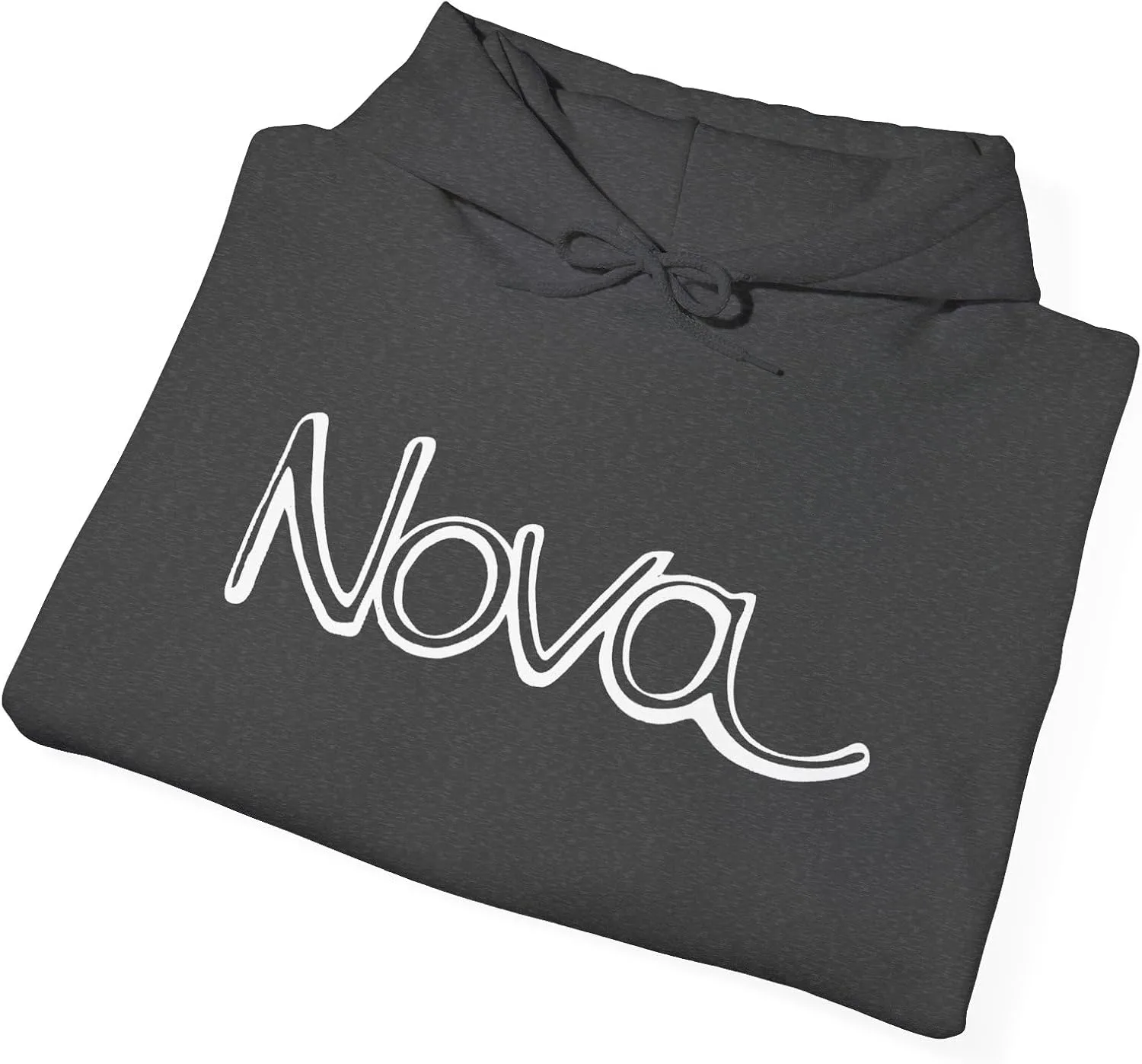 Футболка Garage Shirt Nova SS V8 350 396 с логотипом, худи унисекс, толстовка с капюшоном из плотной смесовой ткани GENERIC, Dark Heather — фото 4