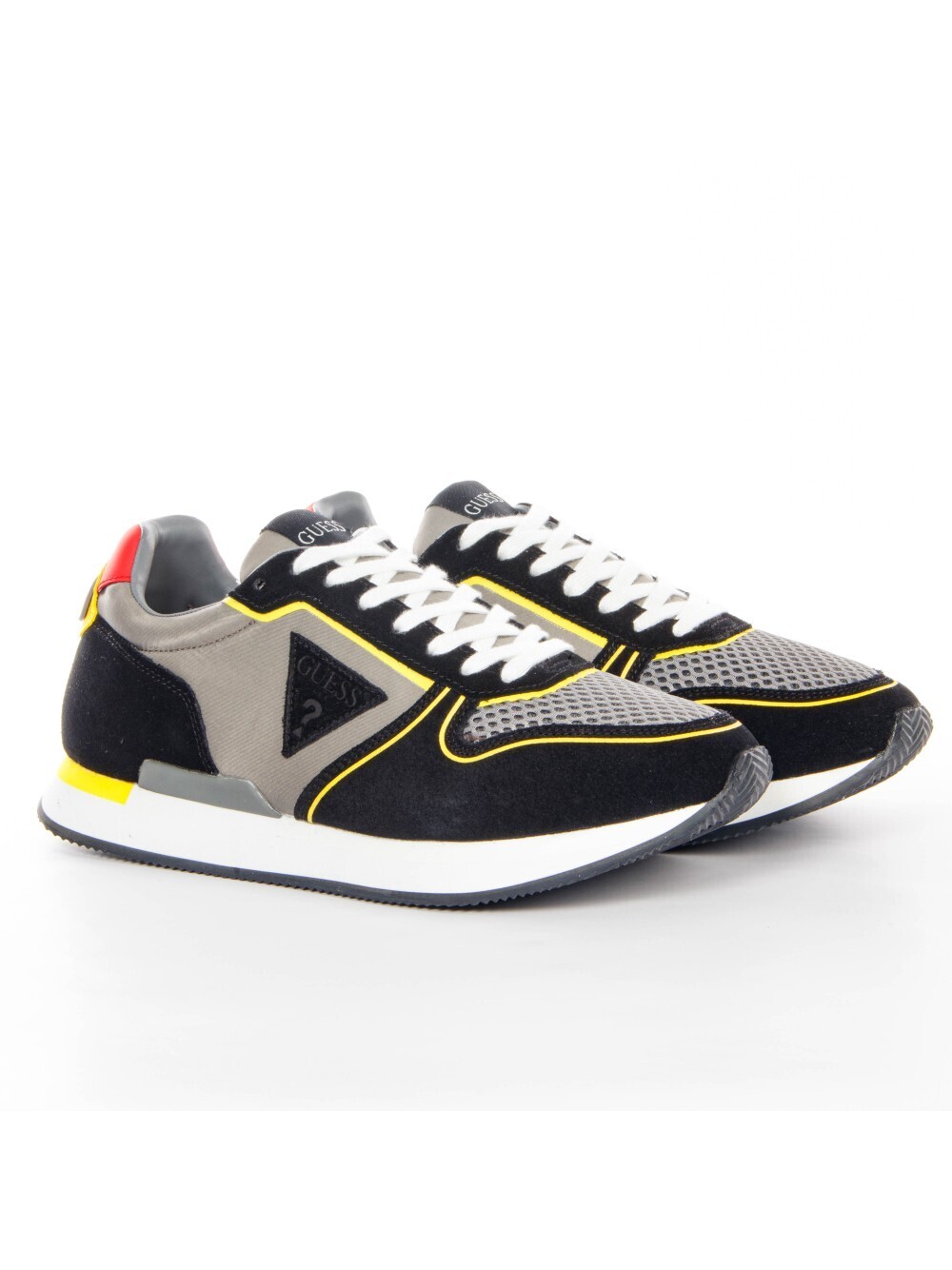 

Кроссовки potenza classic с треугольным логотипом Guess, серый