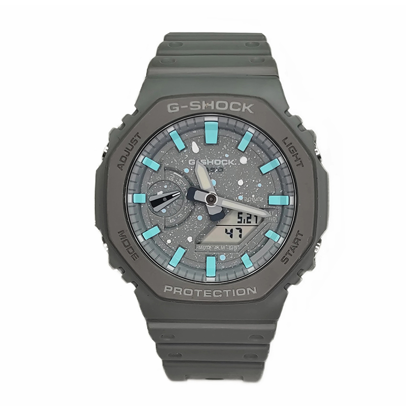 

Мужские часы CASIO Liquid Crystal/Analog Dual Display Series серые