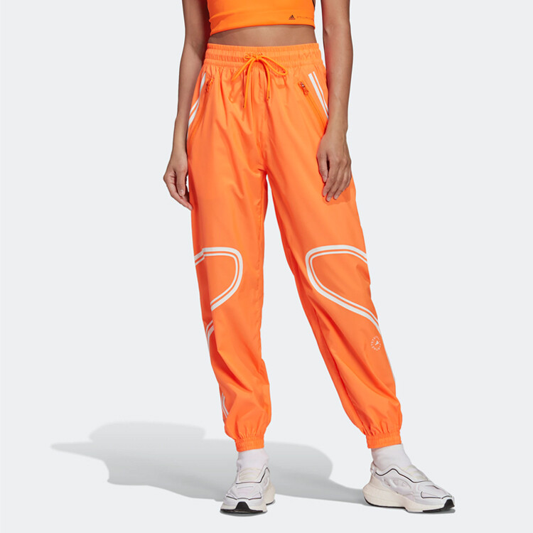 Спортивные брюки Stella Mccartney X Knit женские оранжевые Adidas — фото 3