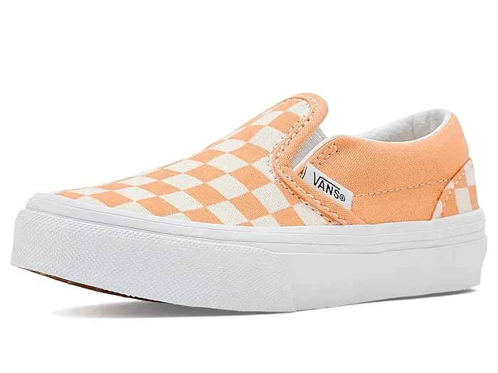 Кеды Classic Slip-On Vans Kids, Checkerboard Apricot Glow