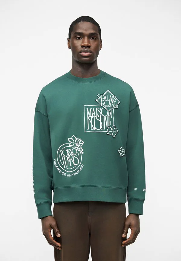 

Почтовые марки в стиле модерн, толстовка большого размера Maison Kitsuné, Bottle Green, Зеленый, Почтовые марки в стиле модерн, толстовка большого размера Maison Kitsuné, Bottle Green