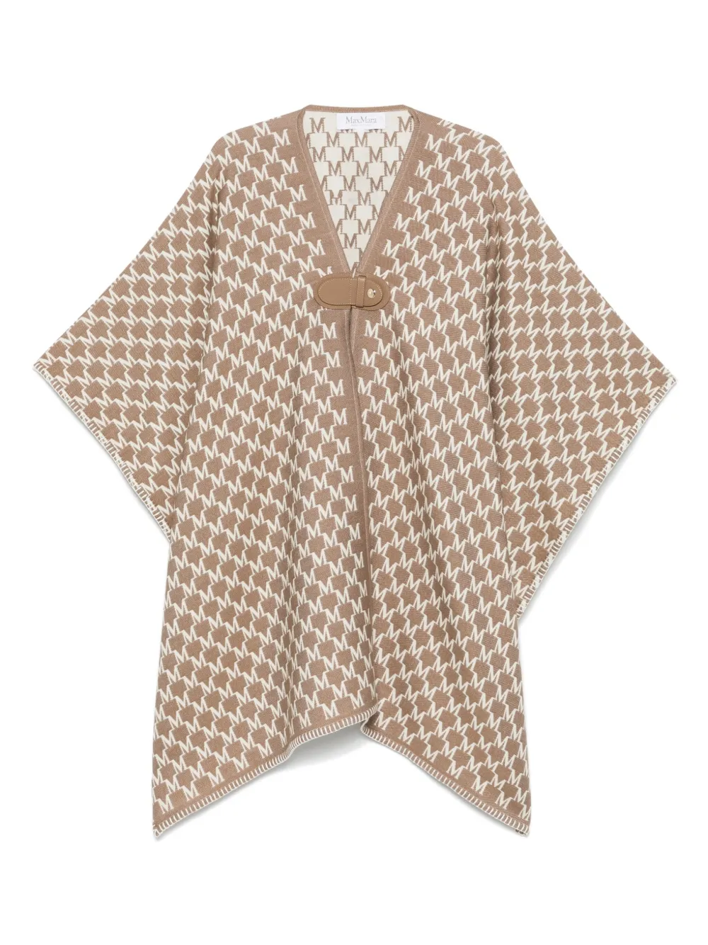 

Кейп с монограммой MAX MARA, коричневый