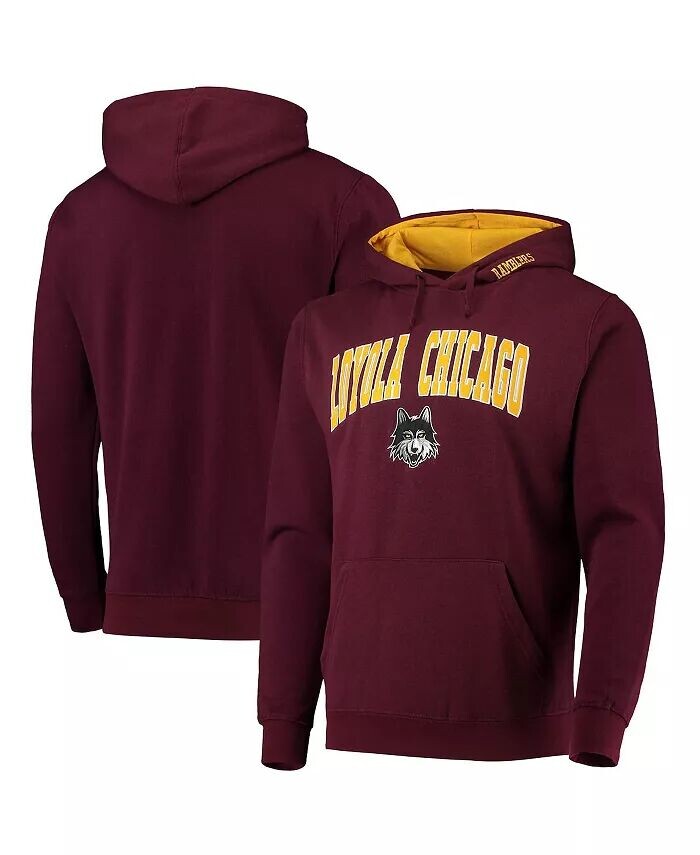 

Мужской бордовый пуловер с капюшоном Loyola Chicago Ramblers Isle Colosseum