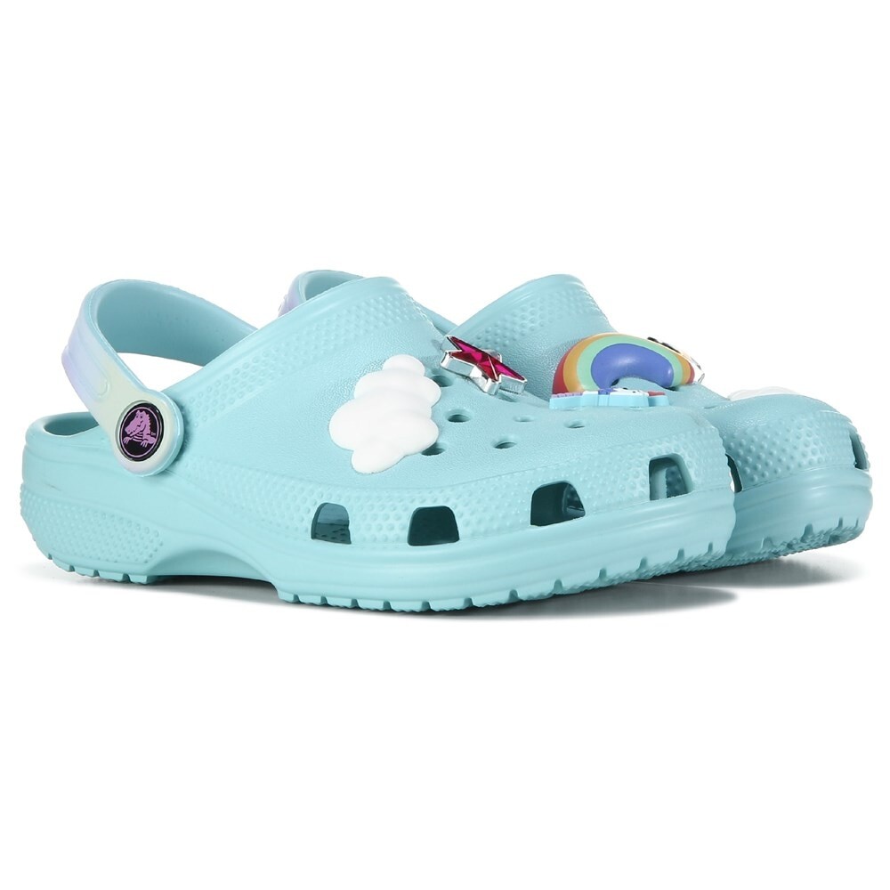 

Детские классические сабо с джиббитом Little/Big Kid Crocs, синий