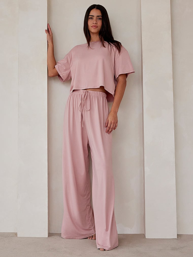 

Облачные узкие брюки Bumpsuit, dusty rose