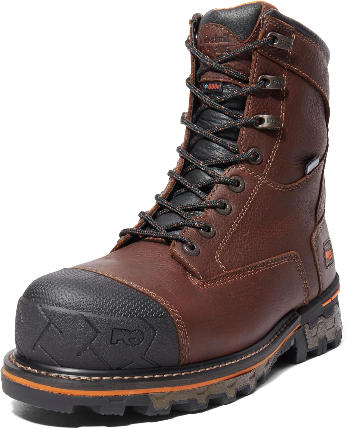 

Timberland PRO мужские 8-дюймовые ботинки Boondock Soft Toe WP для работы и охоты, Brown-2024 New