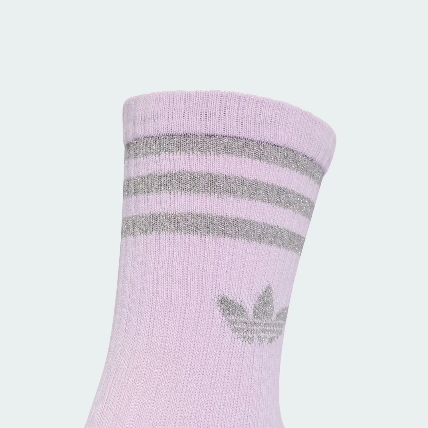 Носки Adidas Originals сиреневого, пастельно-фиолетового и белого цветов — фото 3