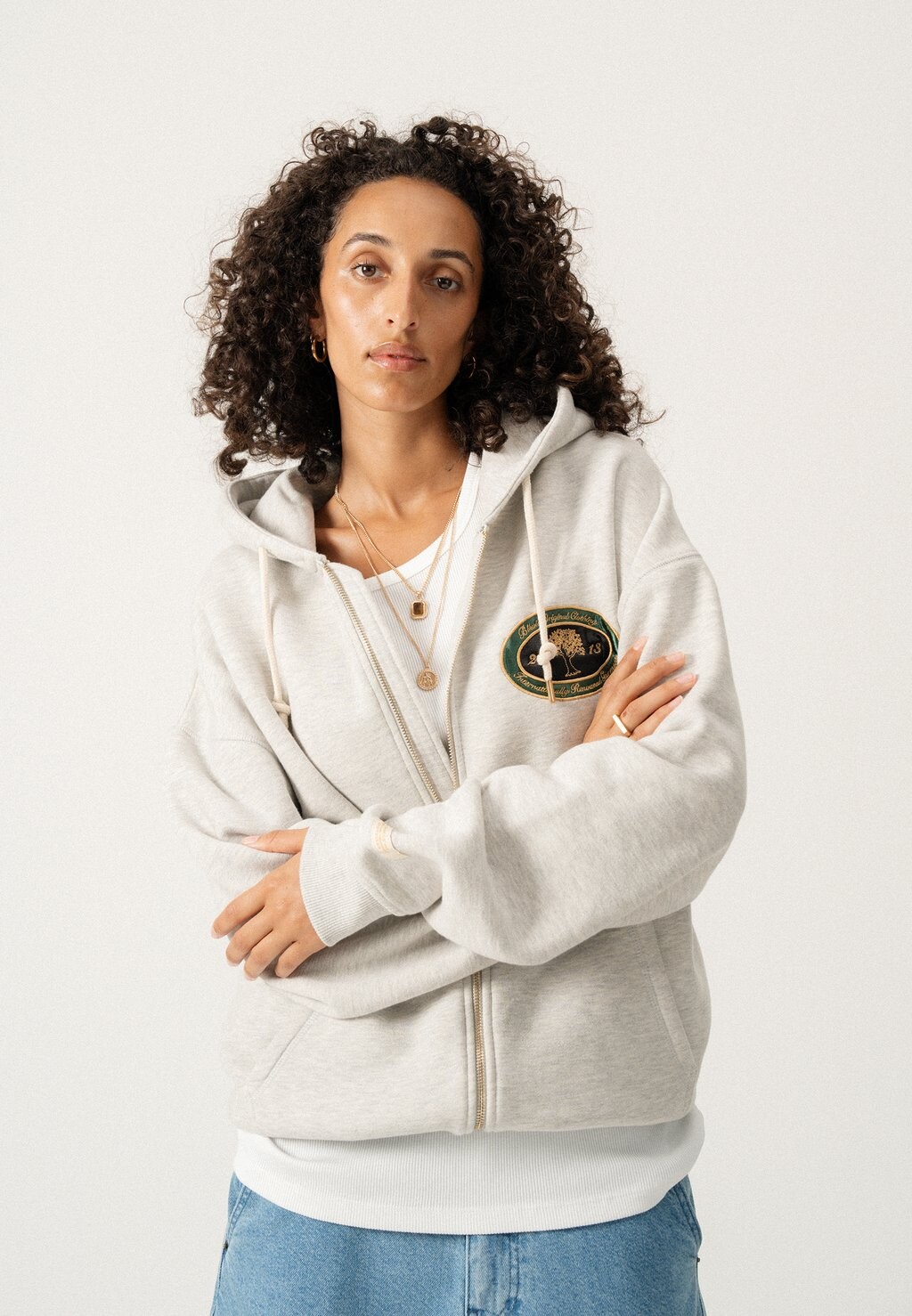 

Свитер на молнии Zip Unisex BLKVIS, серый