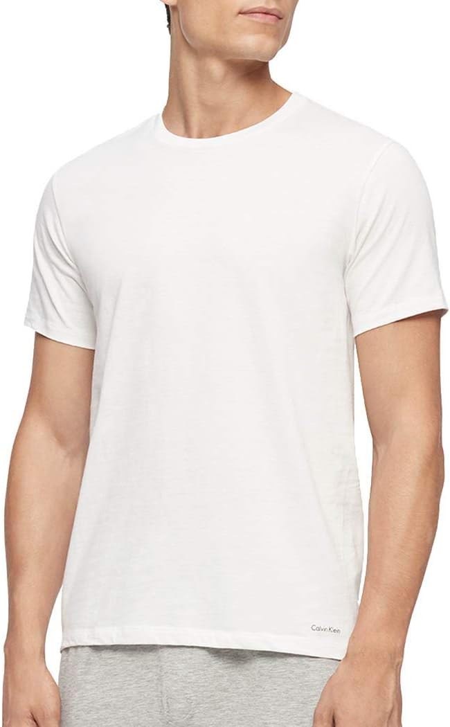 

Мужские хлопковые футболки Calvin Klein Multipack с круглым вырезом, White
