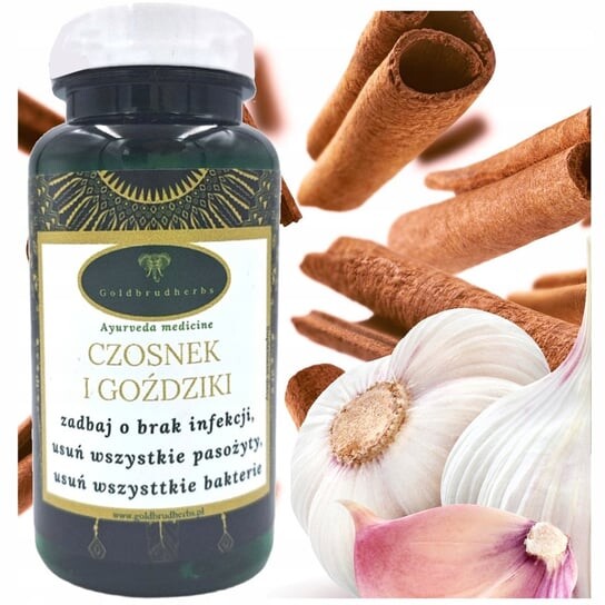 

Goldbrudherbs, чеснок и гвоздика, средство от паразитов и грибков, 90 капсул. Inna