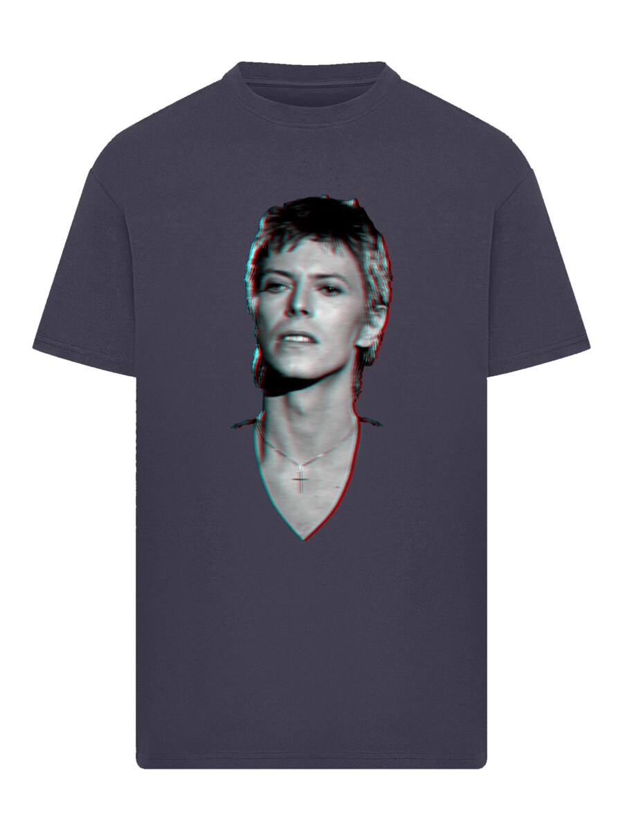 

Рубашка F4NT4STIC TV Times Pop Star David Bowie Portrait 1977, темно-синий/голубой
