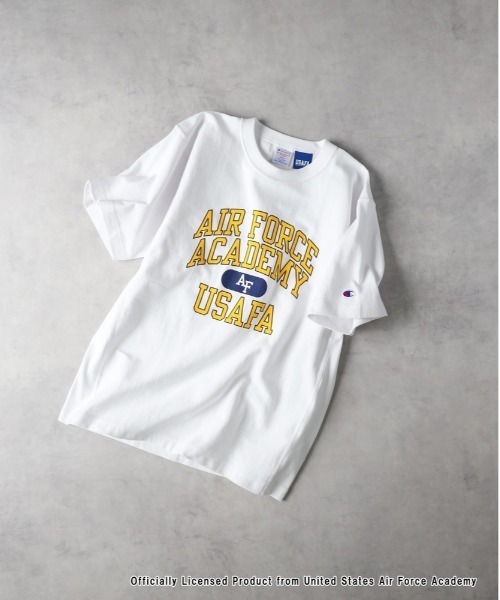 

Футболка с принтом, обратное плетение Champion, темно-синий/белый