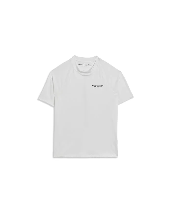 Рашгард Core Short Sleeve abercrombie kids, Bright White