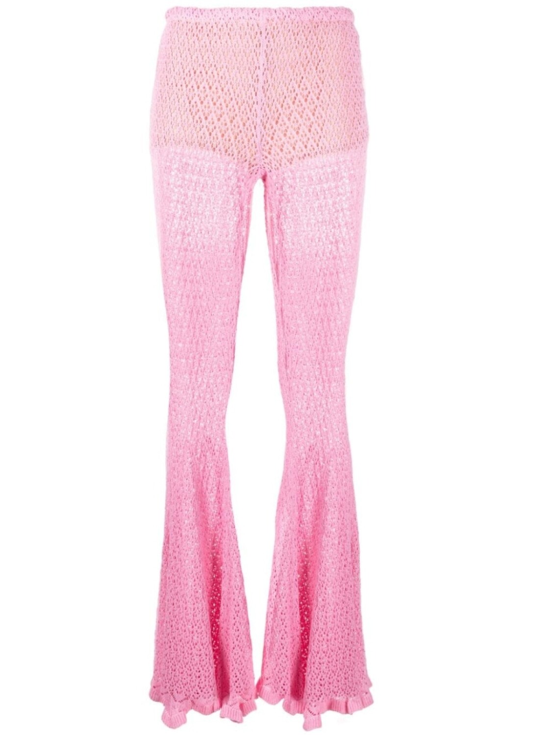 

Blumarine расклешенные трикотажные брюки, розовый