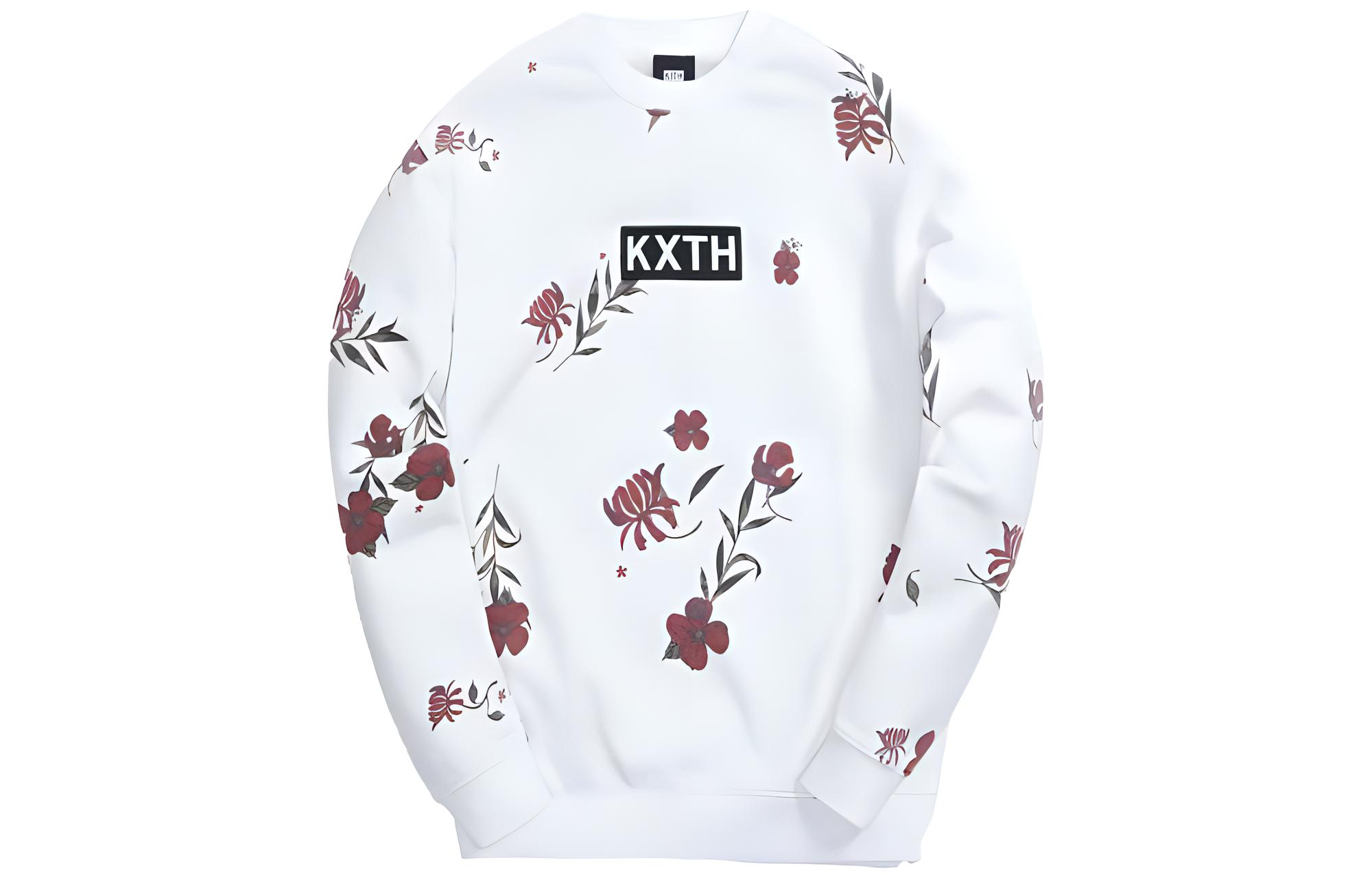 

Летняя цветочная футболка KITH, белая