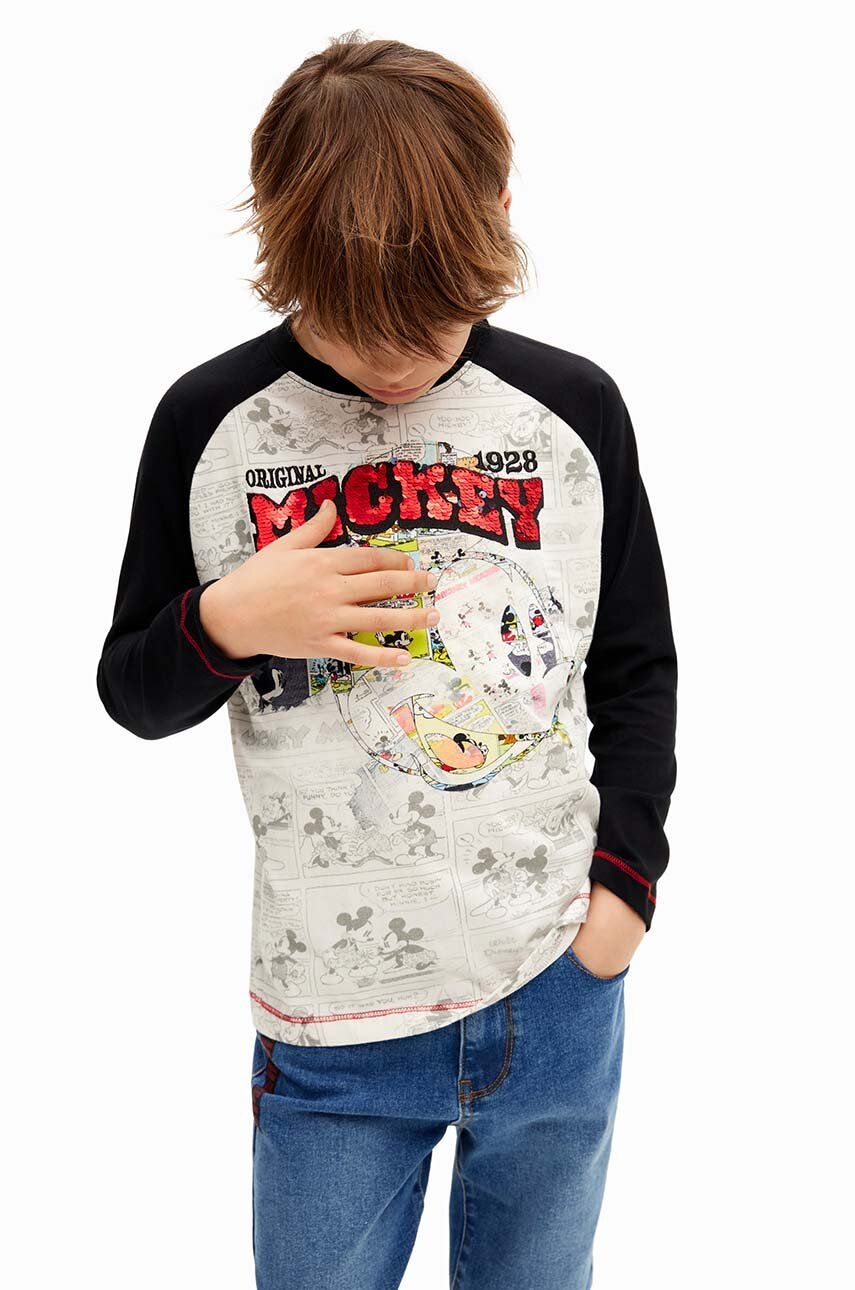 

Хлопковая футболка с длинными рукавами для мальчика MICKEY MOUSE Desigual, черный