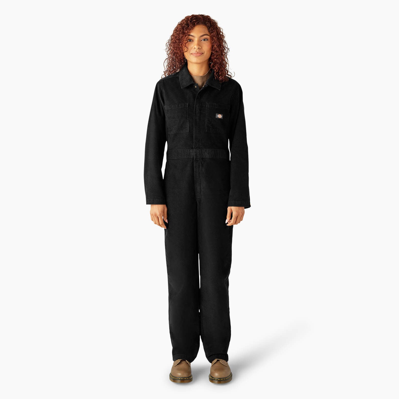 

Женские комбинезоны Dickies с длинными рукавами из вельвета, черный