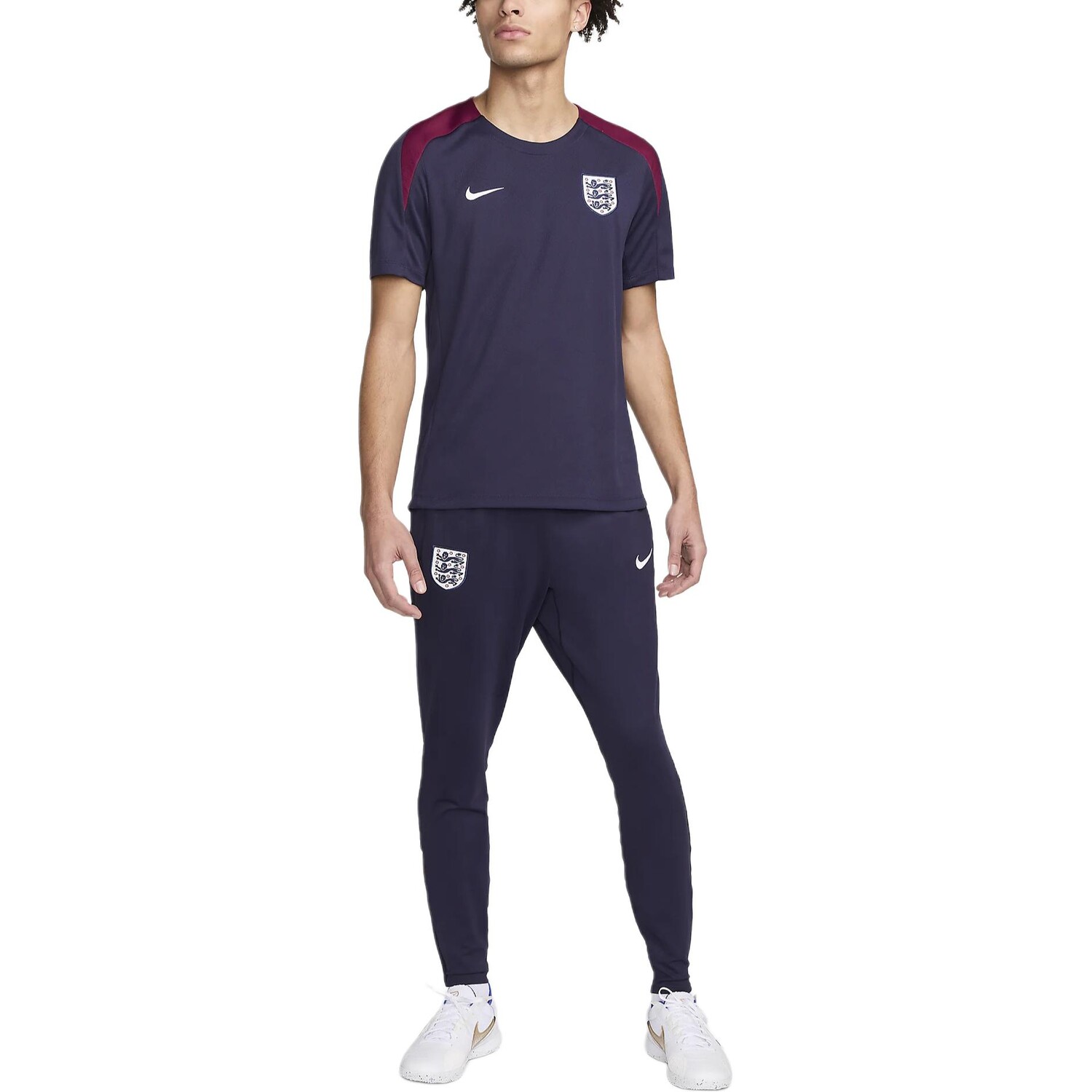 Штаны спортивные Dri-Fit Strike Knit мужские фиолетовые Nike, фиолетовый — фото 4
