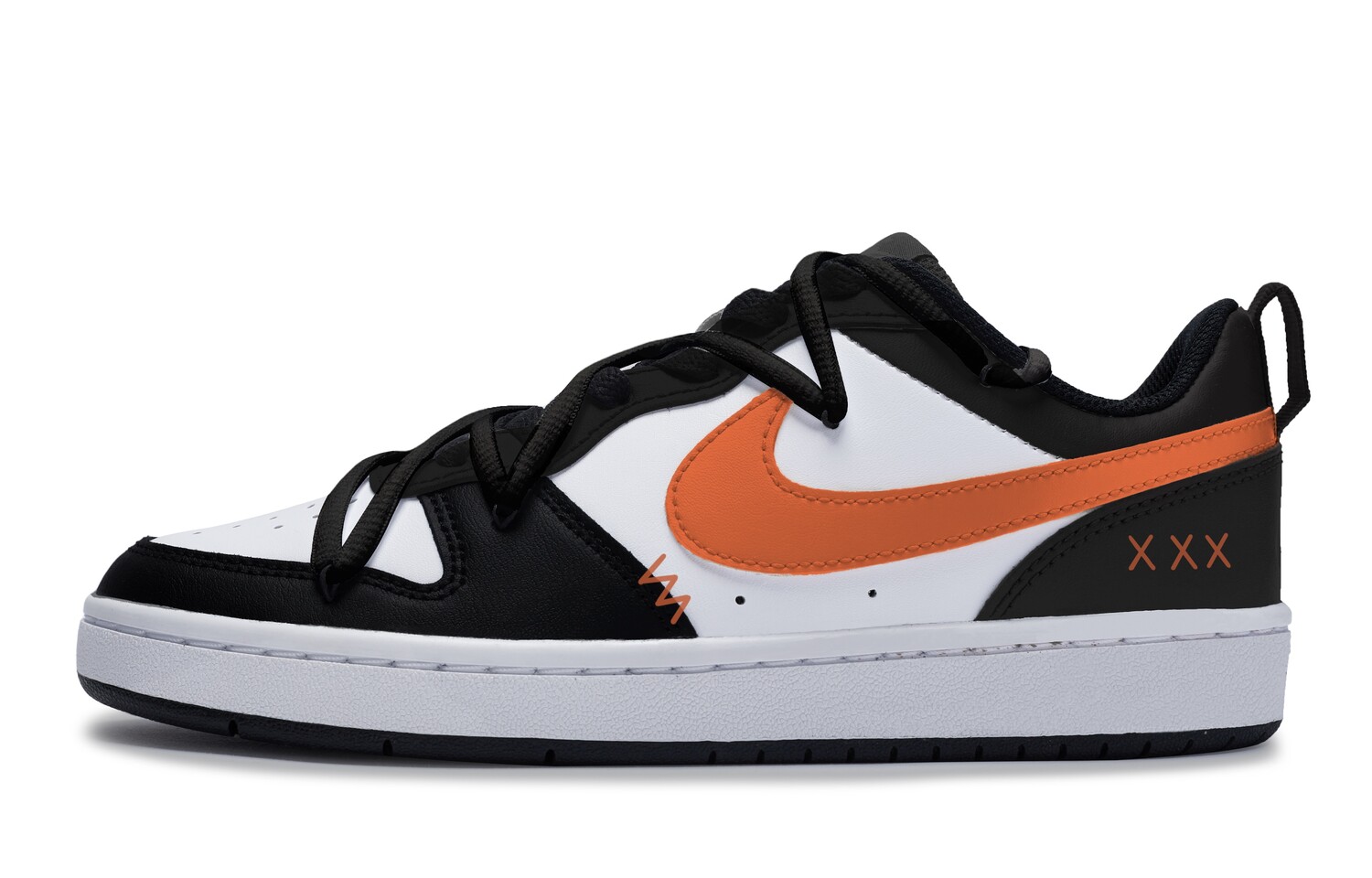 

Женские кроссовки для скейтбординга Nike Court Borough Low, Black/White/Orange