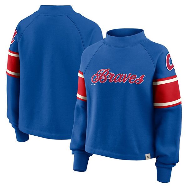 

Женский свитшот raglan oversized atlanta braves Fanatics