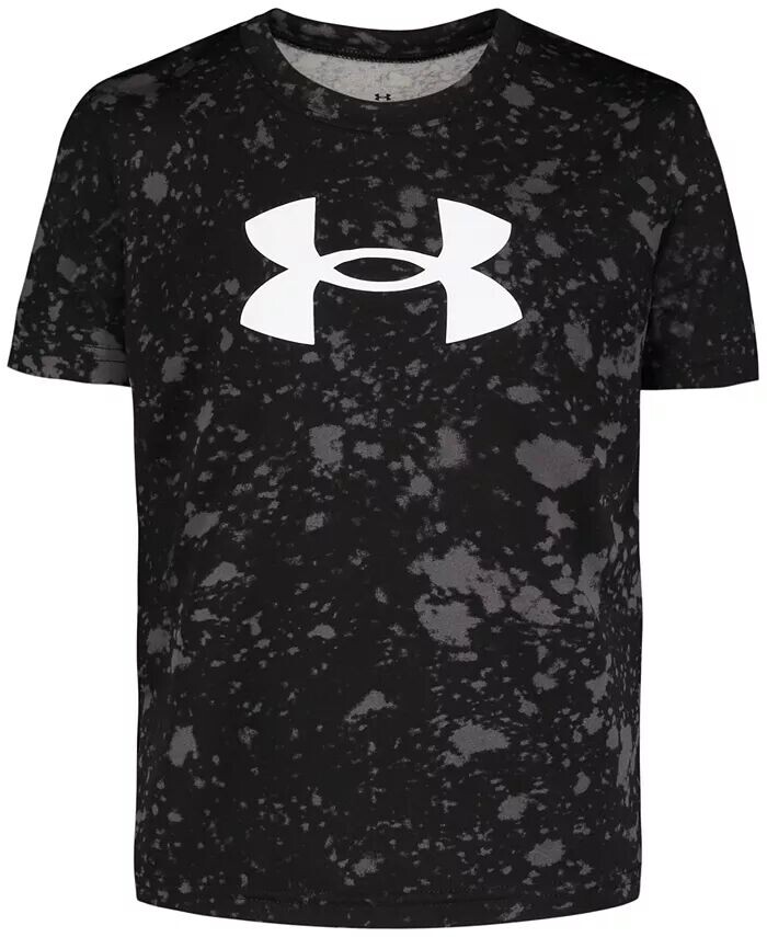 

Футболка с короткими рукавами и принтом для мальчиков-малышей Under Armour, серый