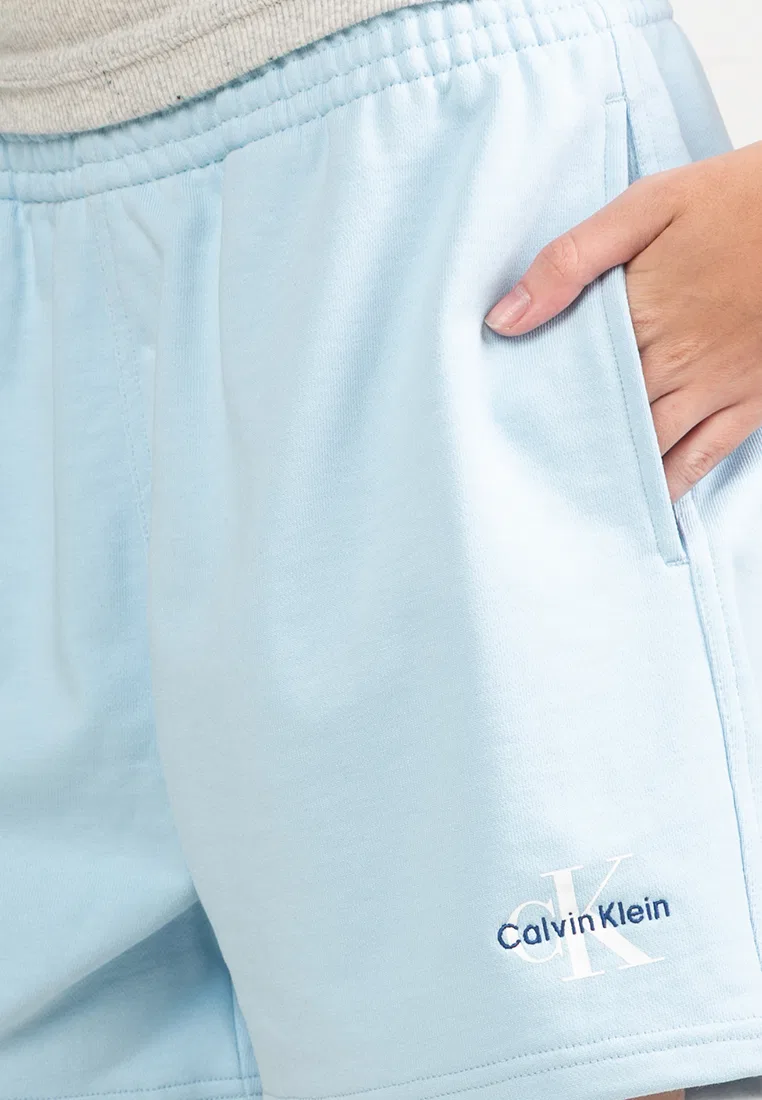 Шорты повседневные, трикотажные, Calvin Klein, синий — фото 3