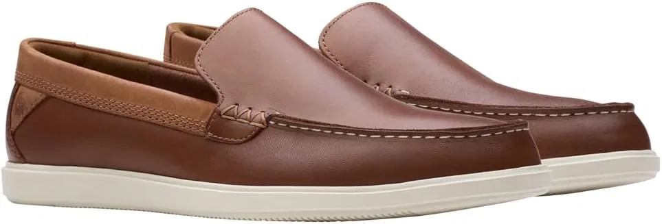 Лоферы Clarks Bratton Loafer Mocassins, Navy Combi — фото 4
