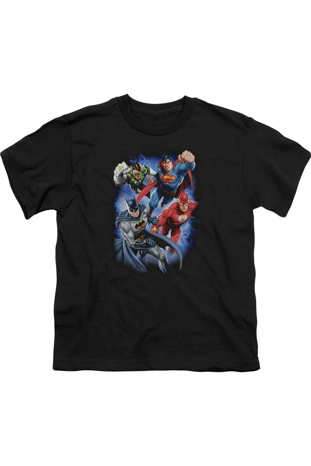 

Футболка с коротким рукавом для детей "Лига справедливости Америки: Создатели бури" Gildan, черный