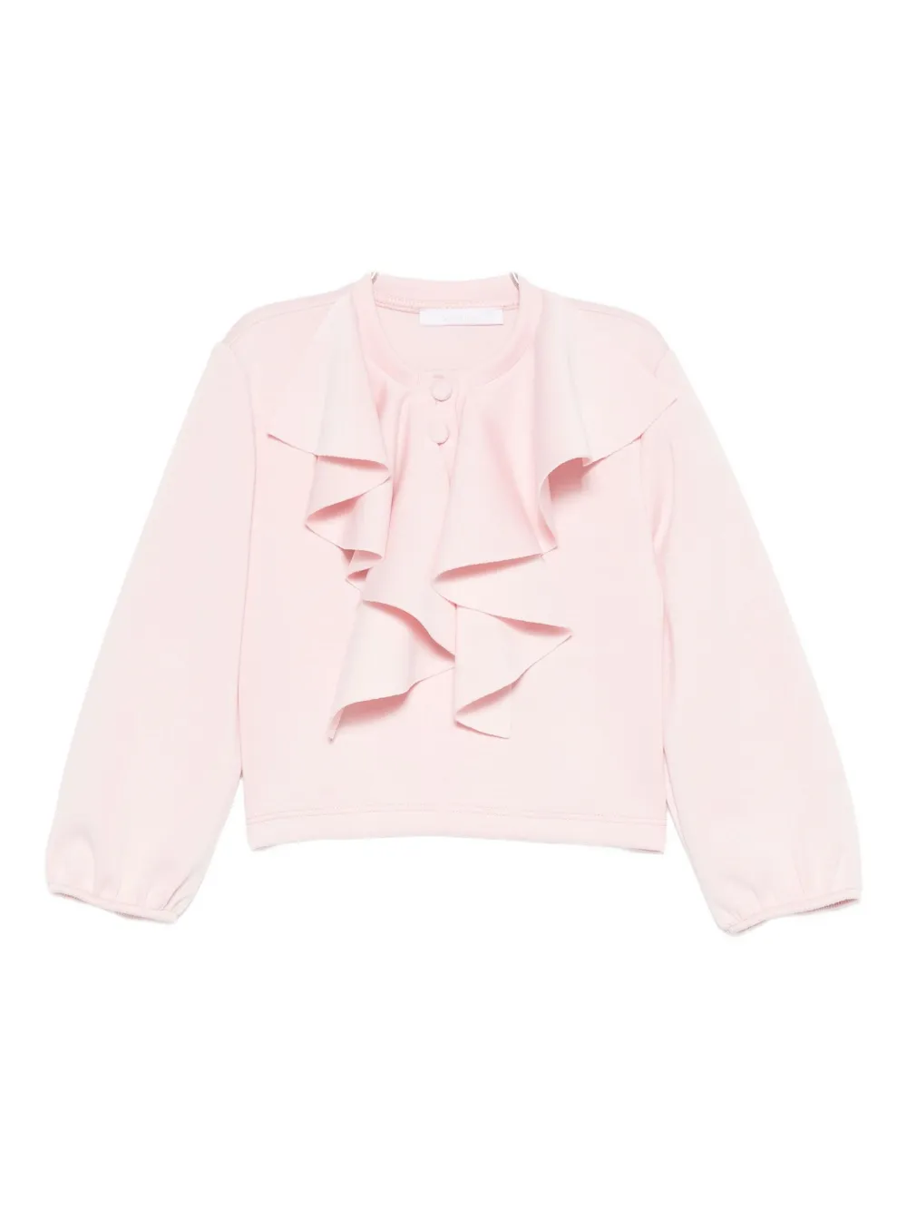 

Свитшот с оборками Miss Grant Kids, розовый