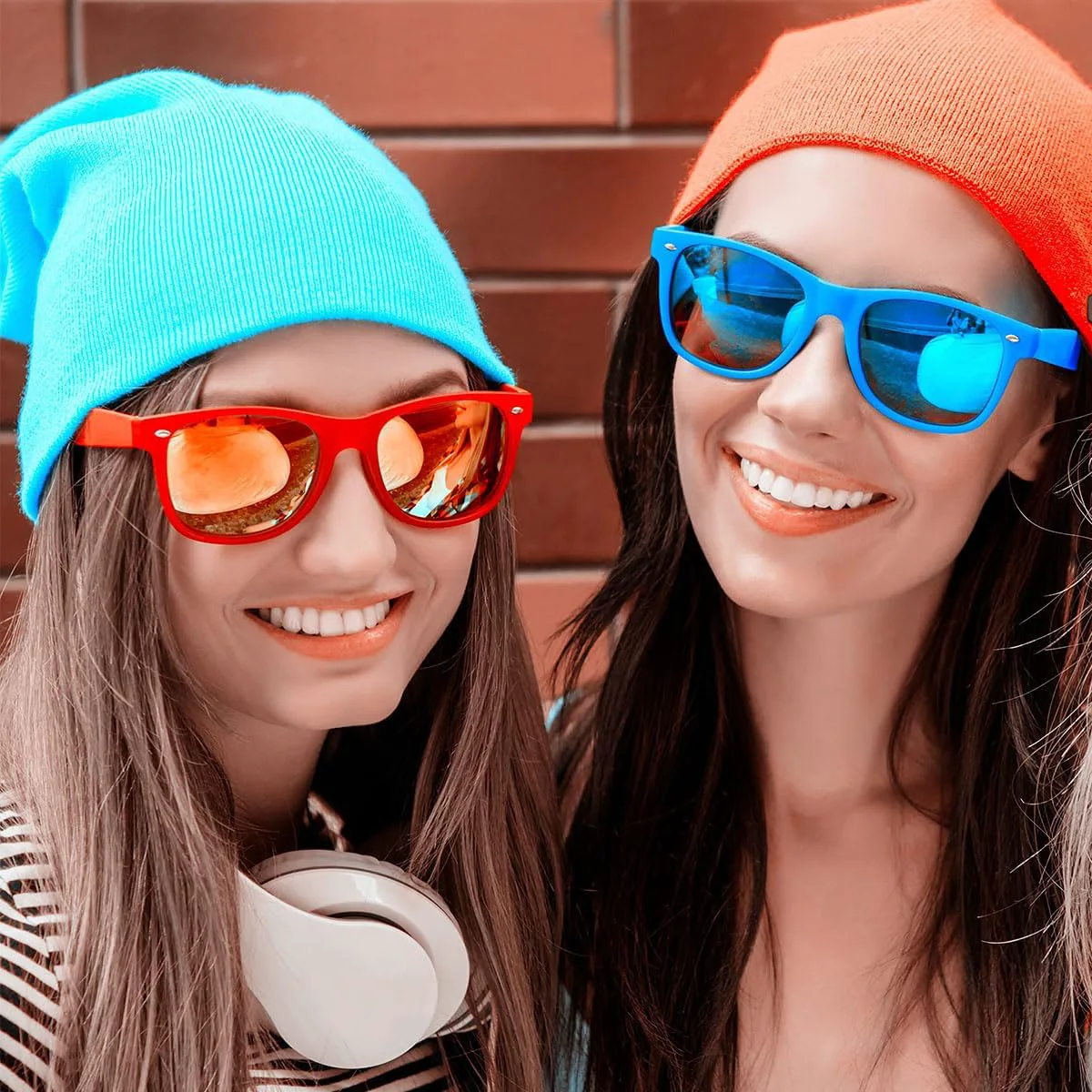 

Набор солнцезащитных очков для вечеринок — 12 винтажных пластиковых очков в стиле ретро для мужчин и женщин — сувениры для вечеринок Dwenarry, Jelly Pink