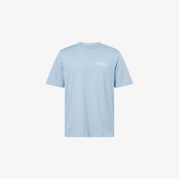 

Футболка из хлопкового джерси с логотипом Spirit Amiri, цвет ashley blue