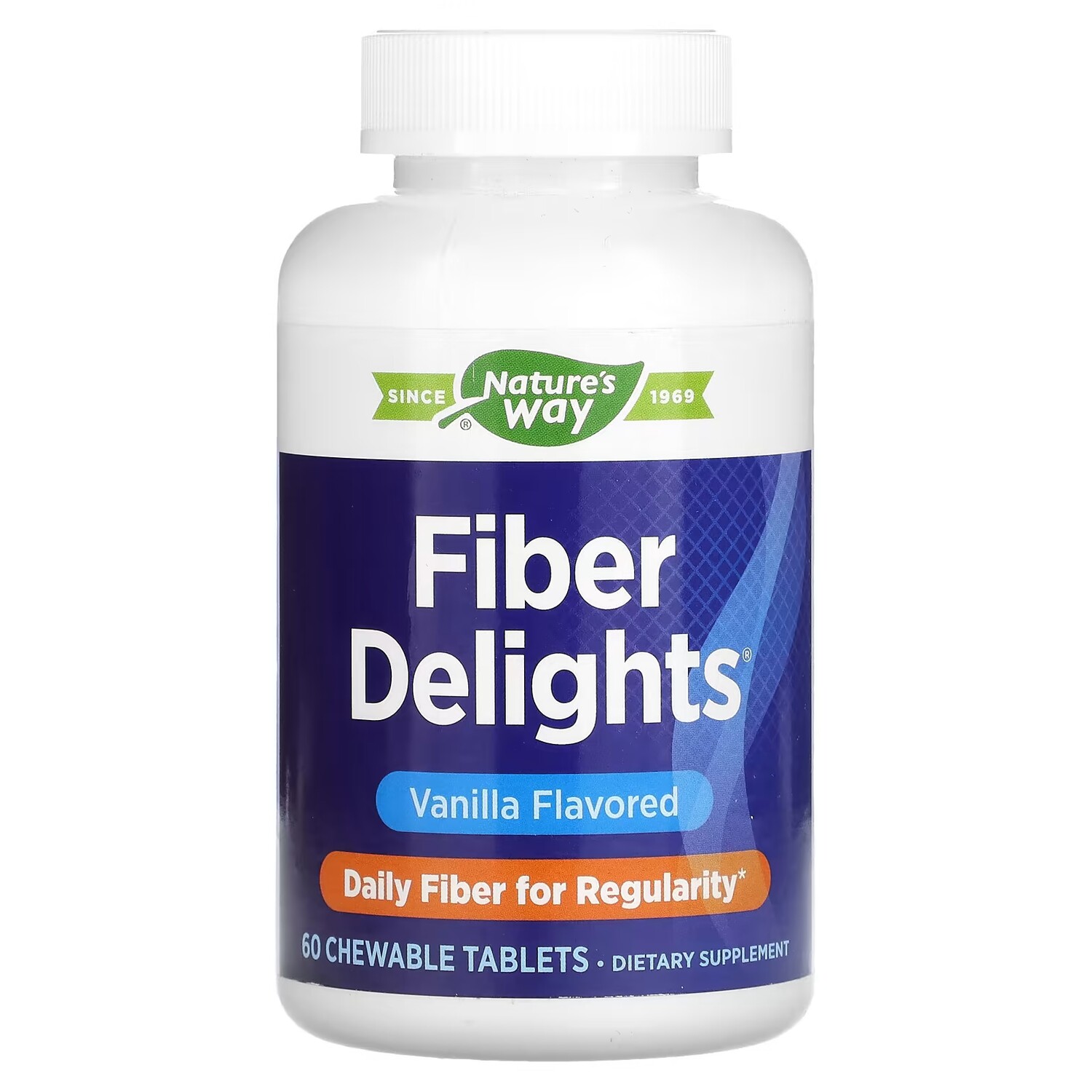 

Добавка Nature's Way Fiber Delights Vanilla, 60 жевательных таблеток