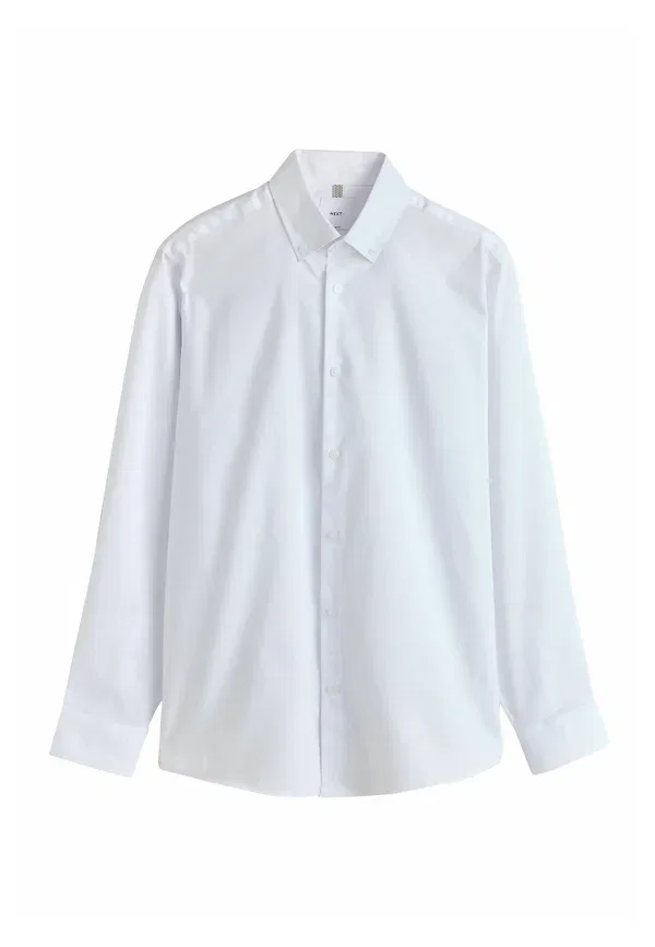 Рубашка Next, white button-down collar, белая